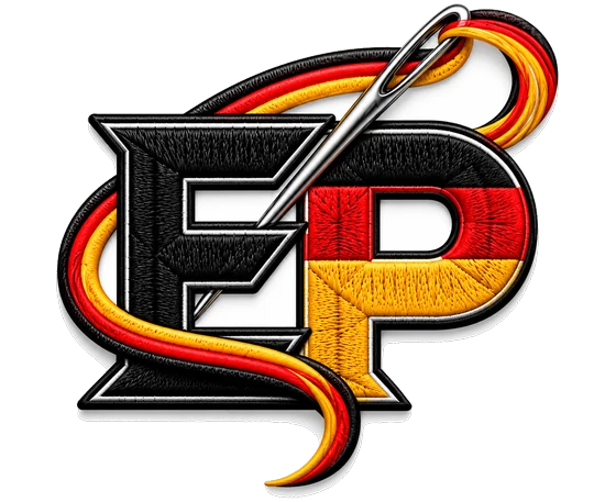 Gesticktes Logo-Patch mit Blitz