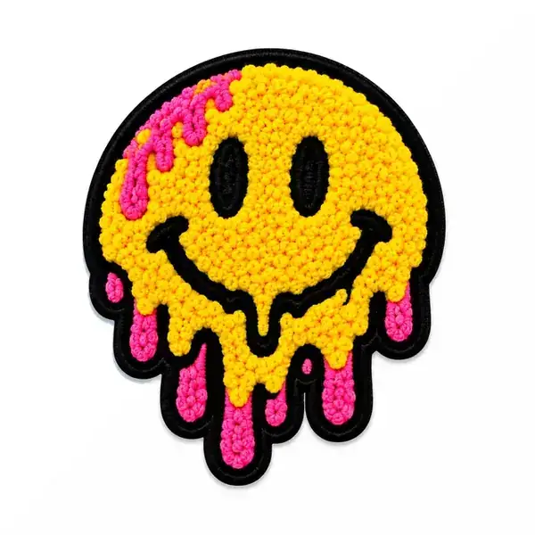 Chenille-Patch mit Smiley