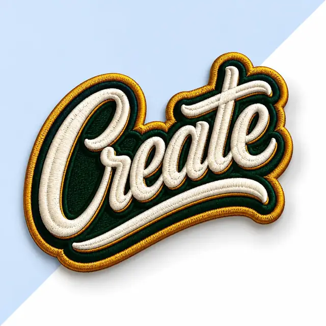 Schriftzug-Patch: Create