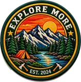 Camping-Patch „Explore More“