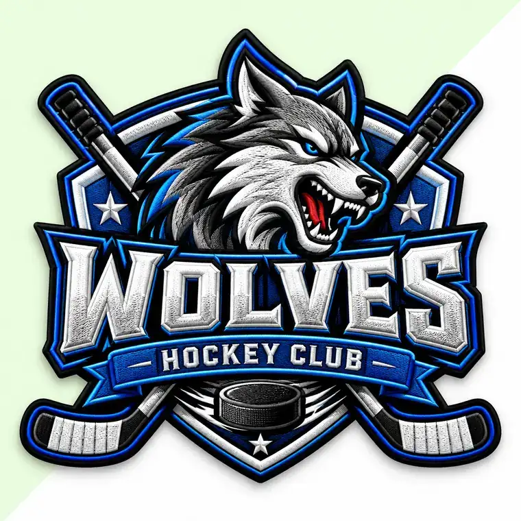 Eishockeyverein-Patch Wolves
