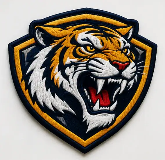 Kostenloser digitaler Entwurf des fertigen Tiger-Team-Patches