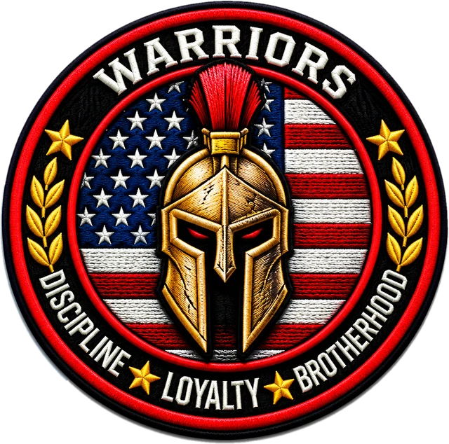 Spartanerhelm-Patch Warriors